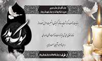  پیام تسلیت رئیس دانشگاه علوم پزشکی گیلان و پرسنل رودبار به مدیر شبکه بهداشت و درمان شهرستان رودبار 